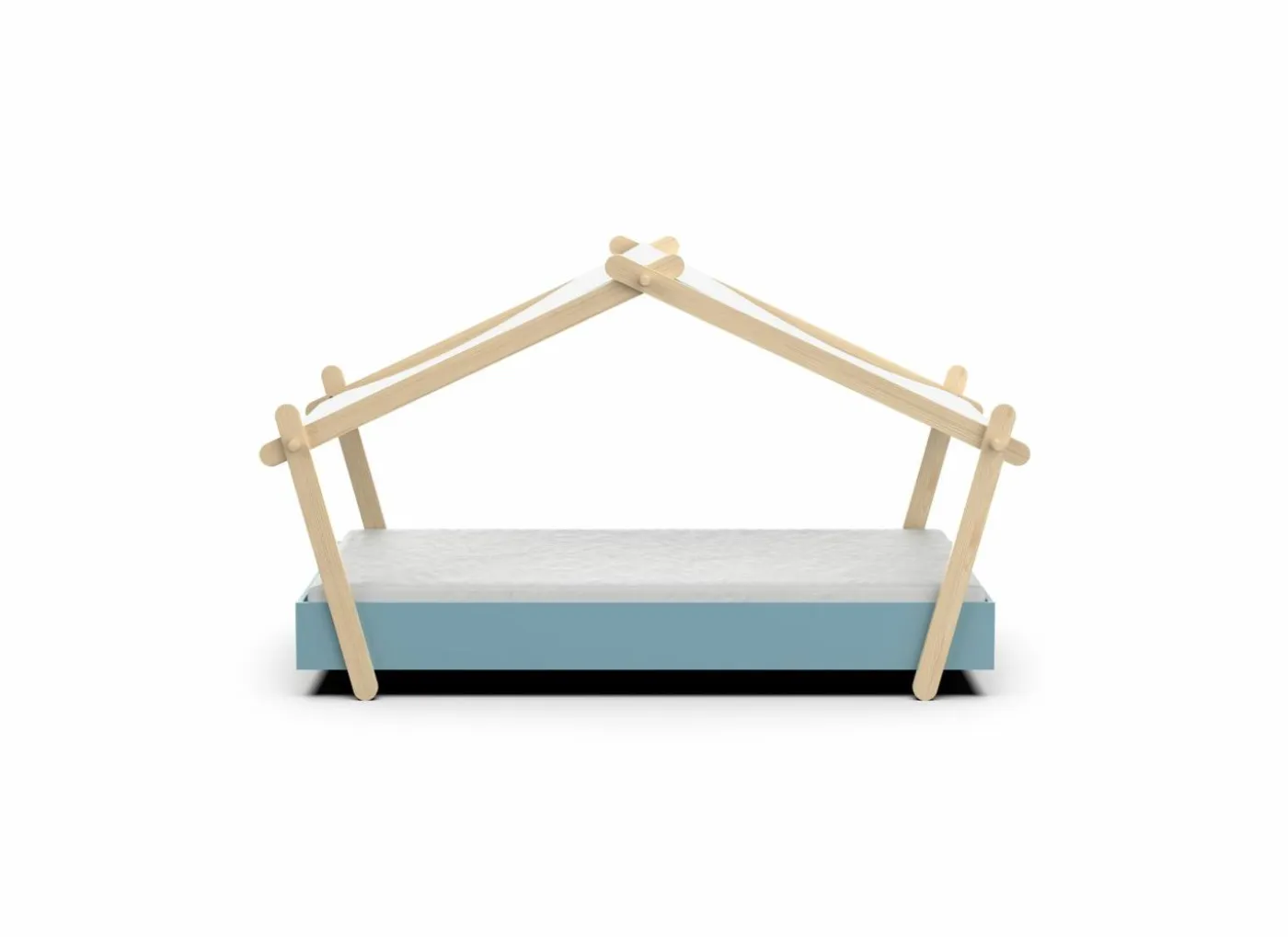 Bed Lodge 90x200cm - MDF - blauw
