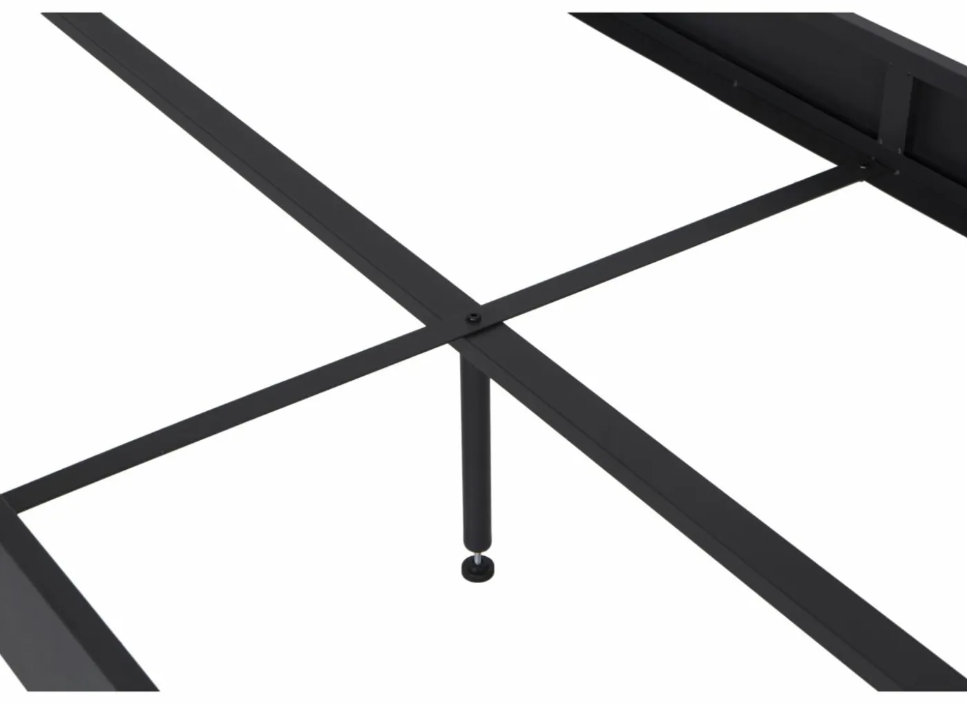 Bed Me 90x200cm - metaal - zwart