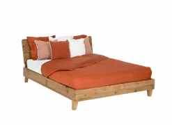 Bed Opium 160x200cm - gerecycleerd den massief - naturel