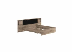 Bed Veronique 160x200cm - decor & glas - zwart