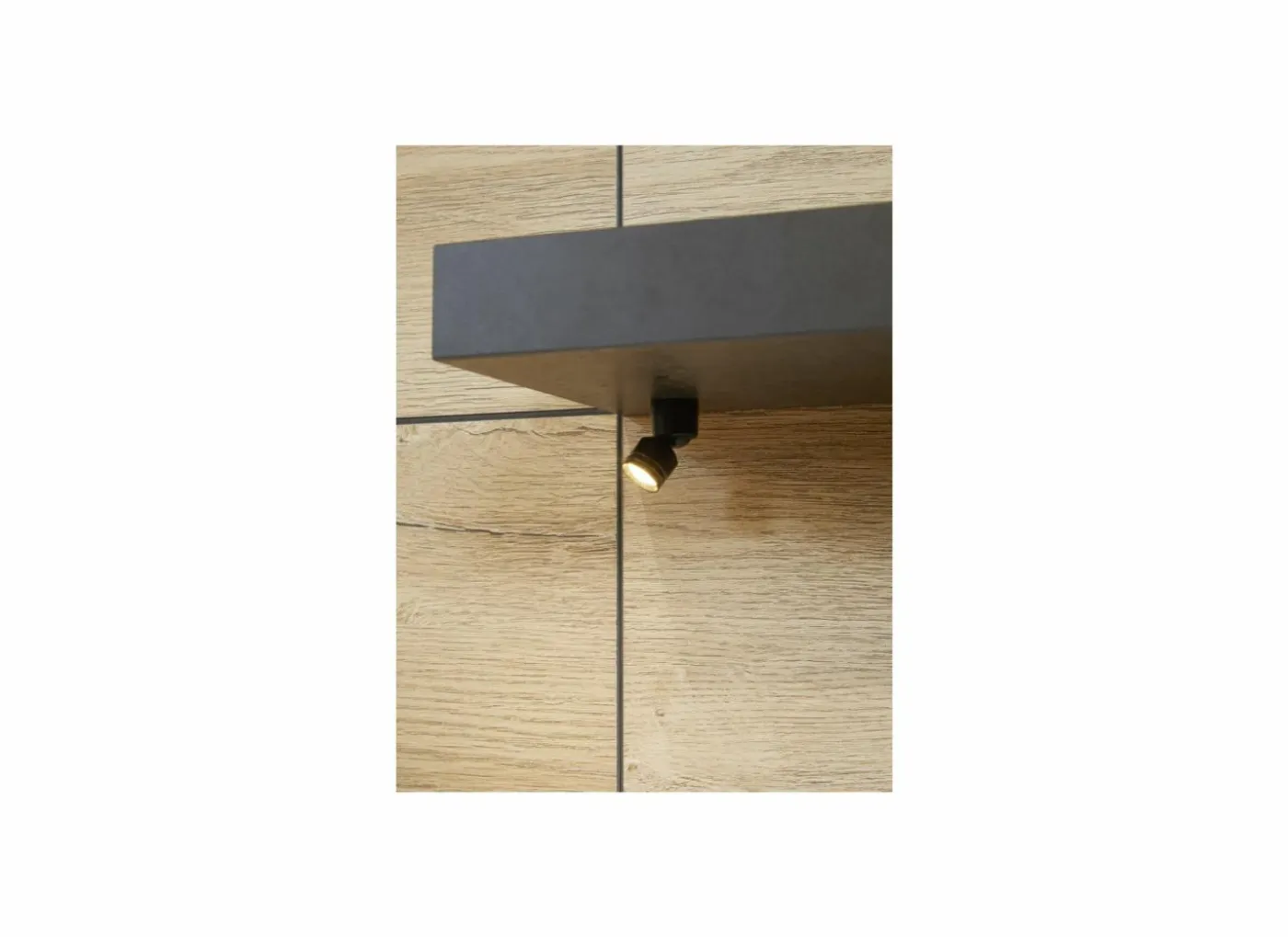 Bed 160x200cm - decor - Franse eik & nox met zijwanden