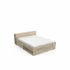Bed 160x200cm - decor - kronberg eik met opbergruimte