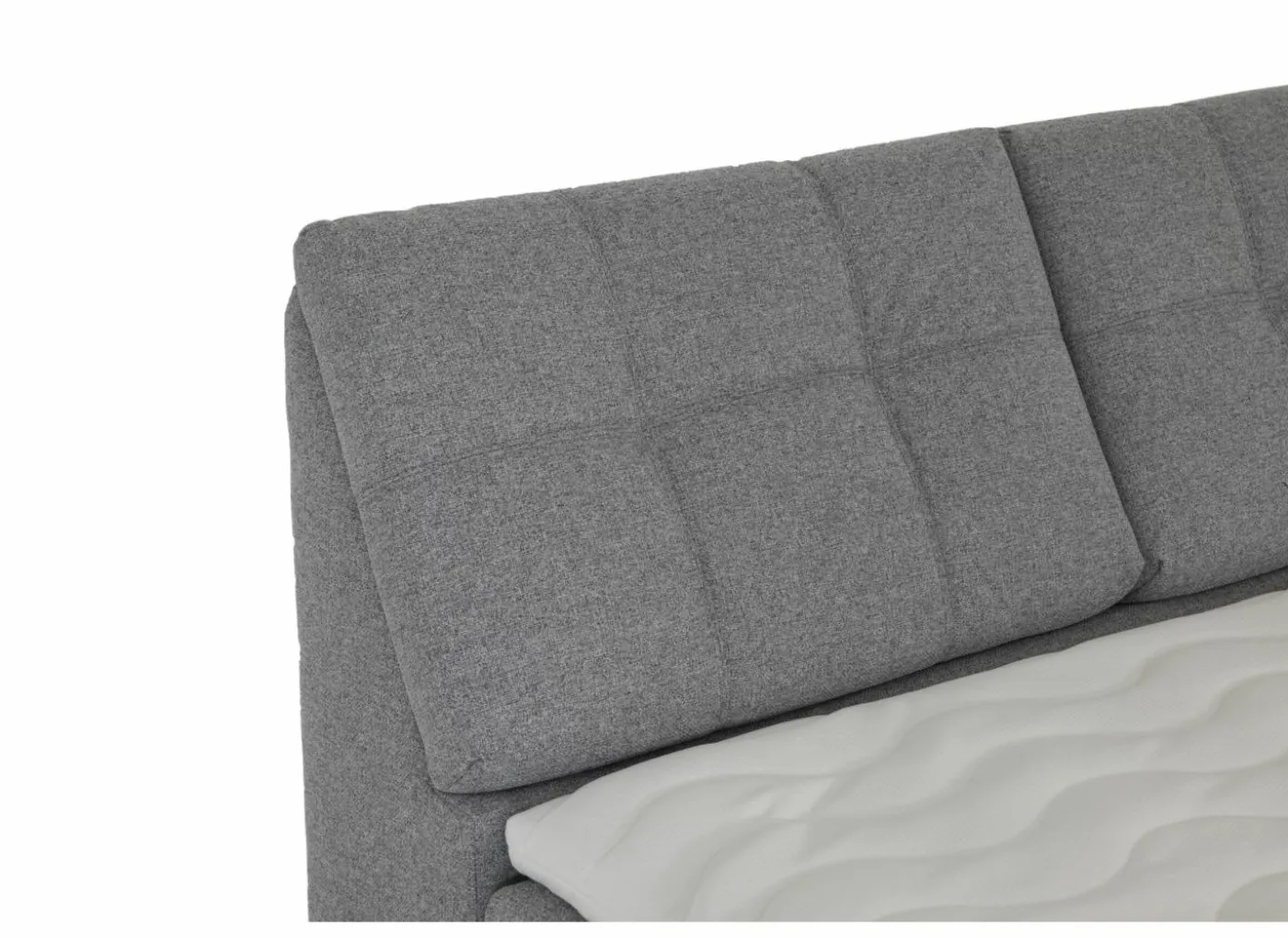 Bedbox Atlantis 180x200cm - stof - grijs met opbergruimte