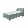 Bedbox Atlantis 120x200cm - stof - munt met opbergruimte