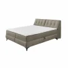 Bedbox Atlantis 180x200cm - stof - espresso met opbergruimte