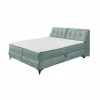 Bedbox Atlantis 160x200cm - stof - munt met opbergruimte