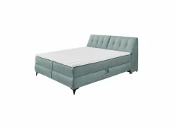 Bedbox Atlantis 160x200cm - stof - munt met opbergruimte
