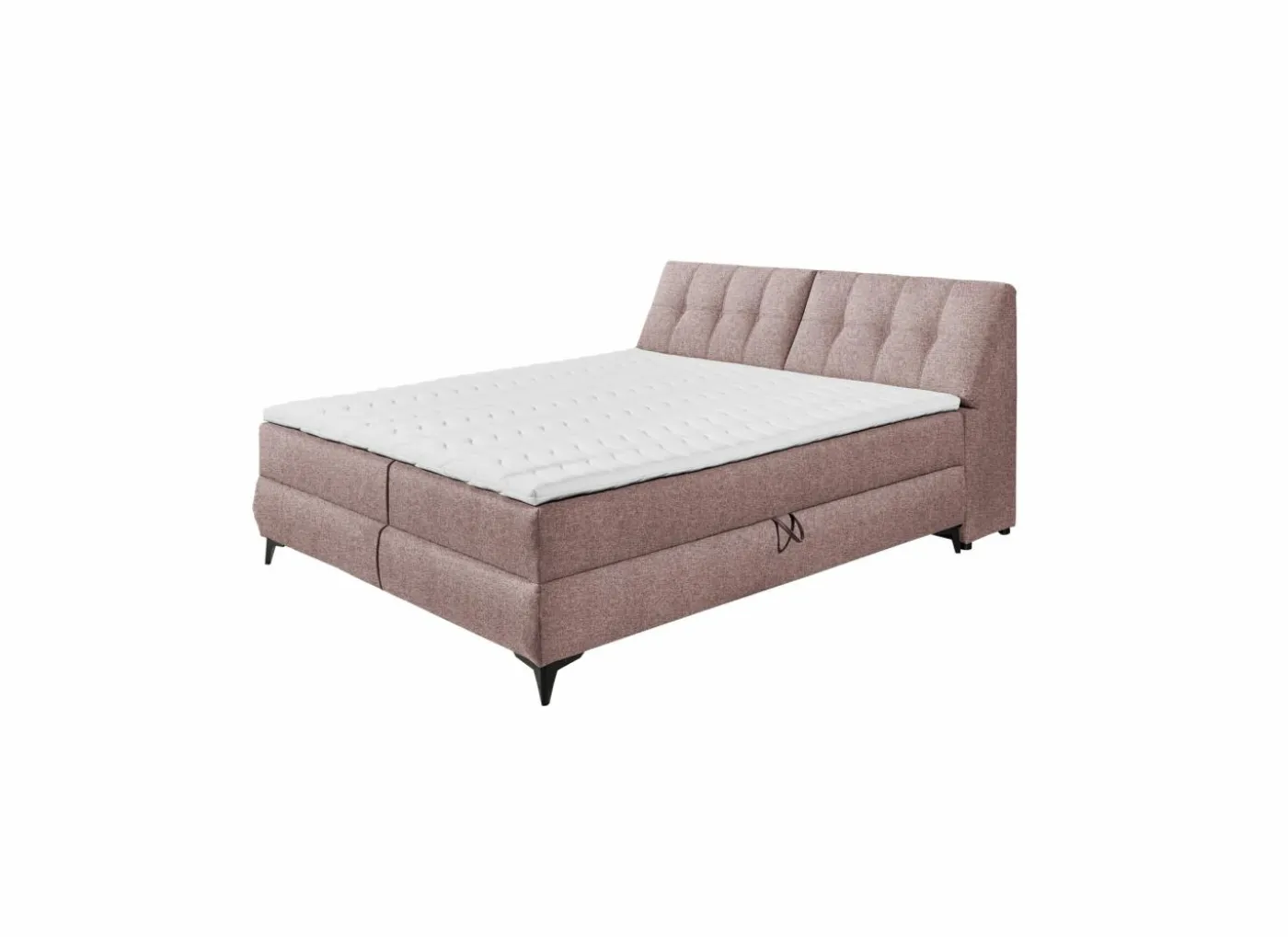 Bedbox Atlantis 160x200cm - stof - flamingo met opbergruimte