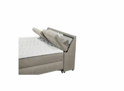 Bedbox Atlantis 180x200cm - stof - zand met opbergruimte
