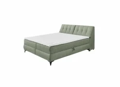 Bedbox Atlantis 180x200cm - stof - olijf met opbergruimte