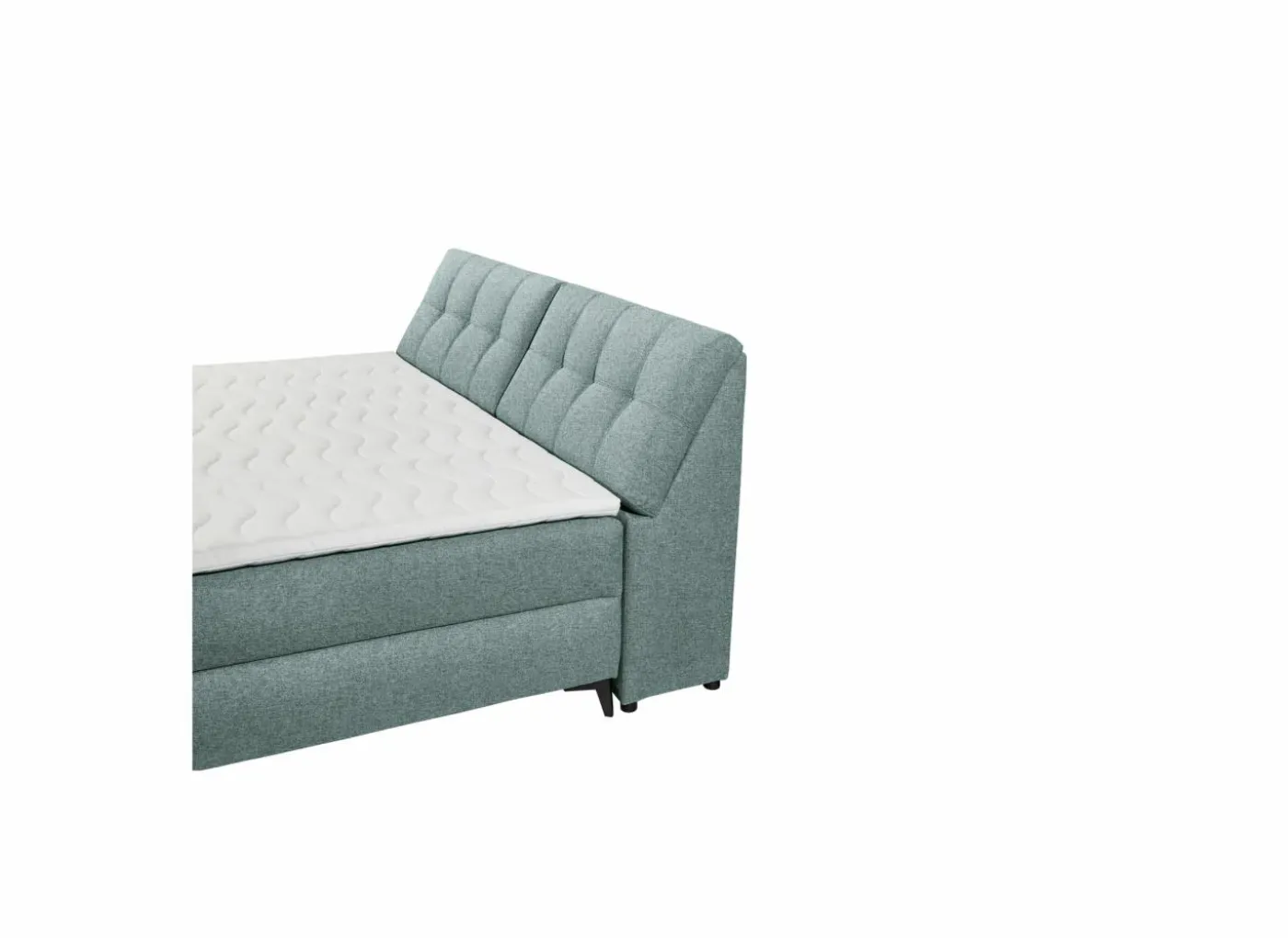 Bedbox Atlantis 180x200cm - stof - munt met opbergruimte