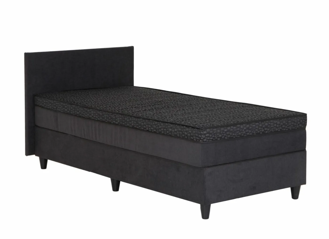 Bedbox BOX53 80x200cm - stof - antraciet