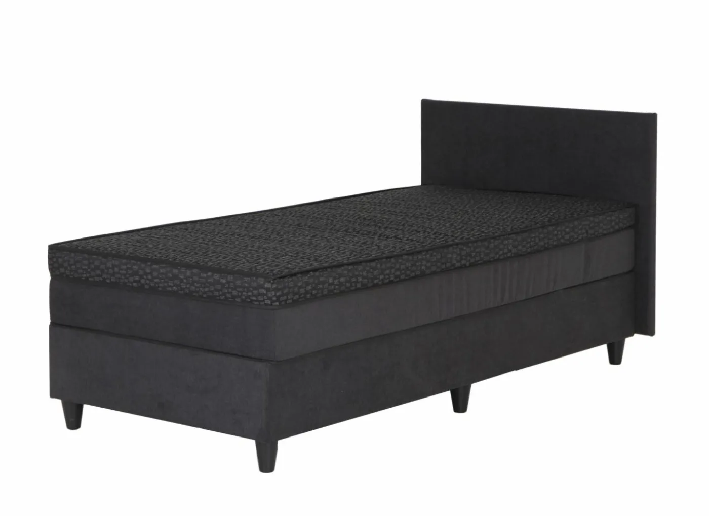 Bedbox BOX53 80x200cm - stof - antraciet