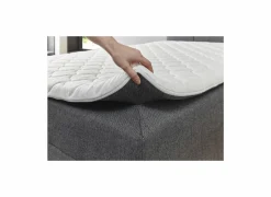 Bedbox BX1620 120x200cm - stof - antraciet met opbergruimte