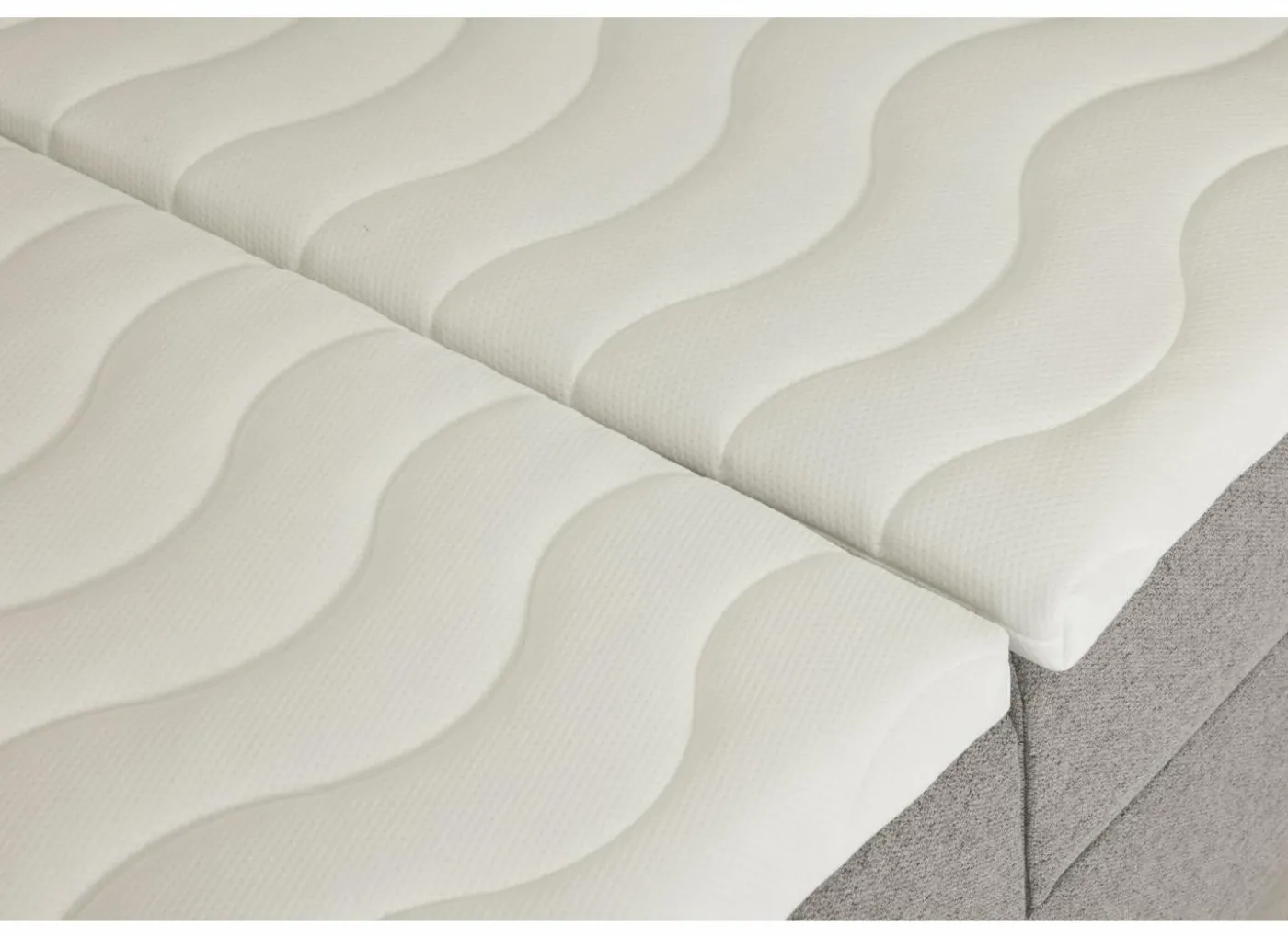 Bedbox Miralindo 160x200cm - stof - nordic ash elektrisch
