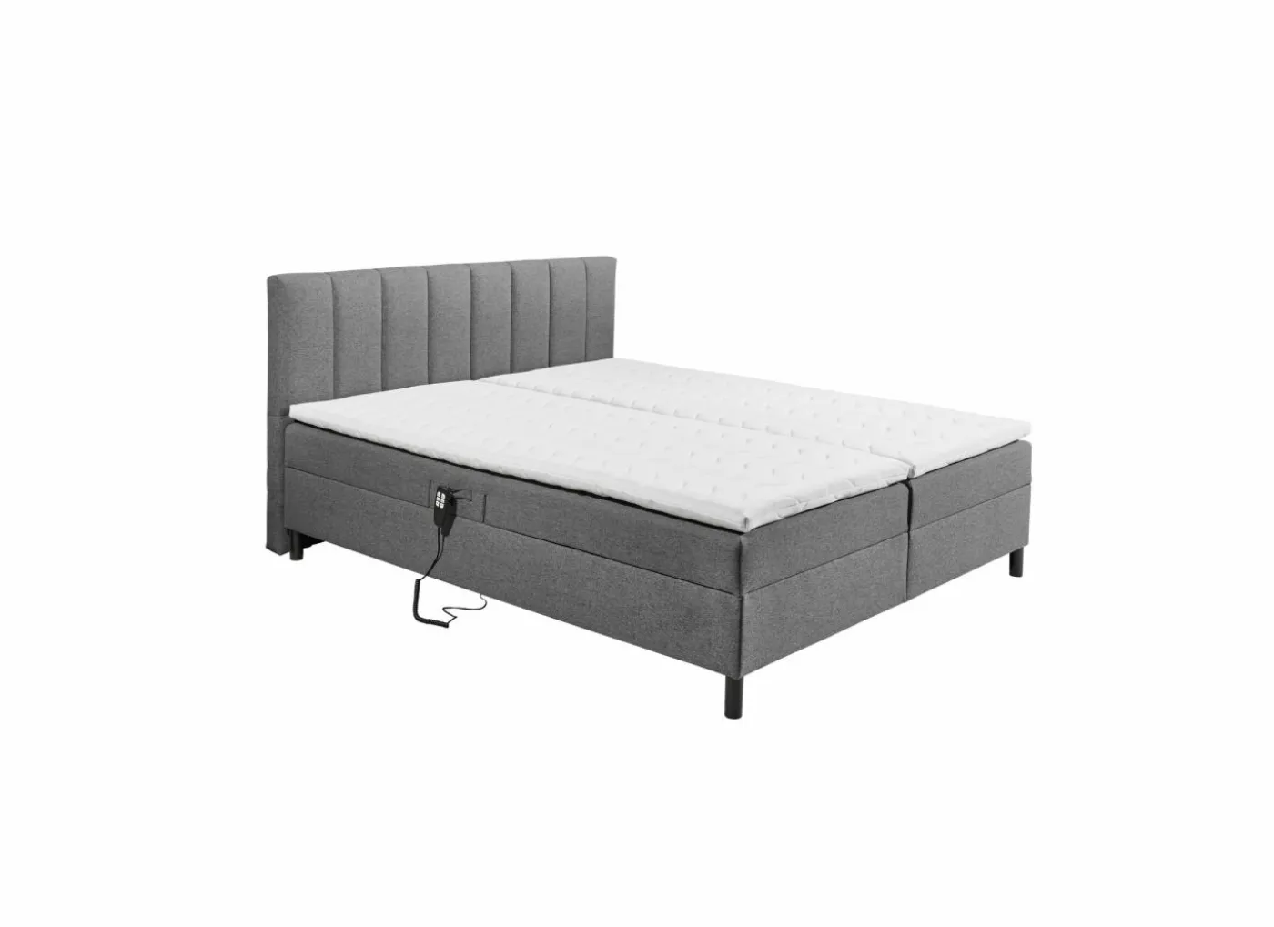 Bedbox Miralindo 180x200cm - stof - nordic graphite elektrisch
