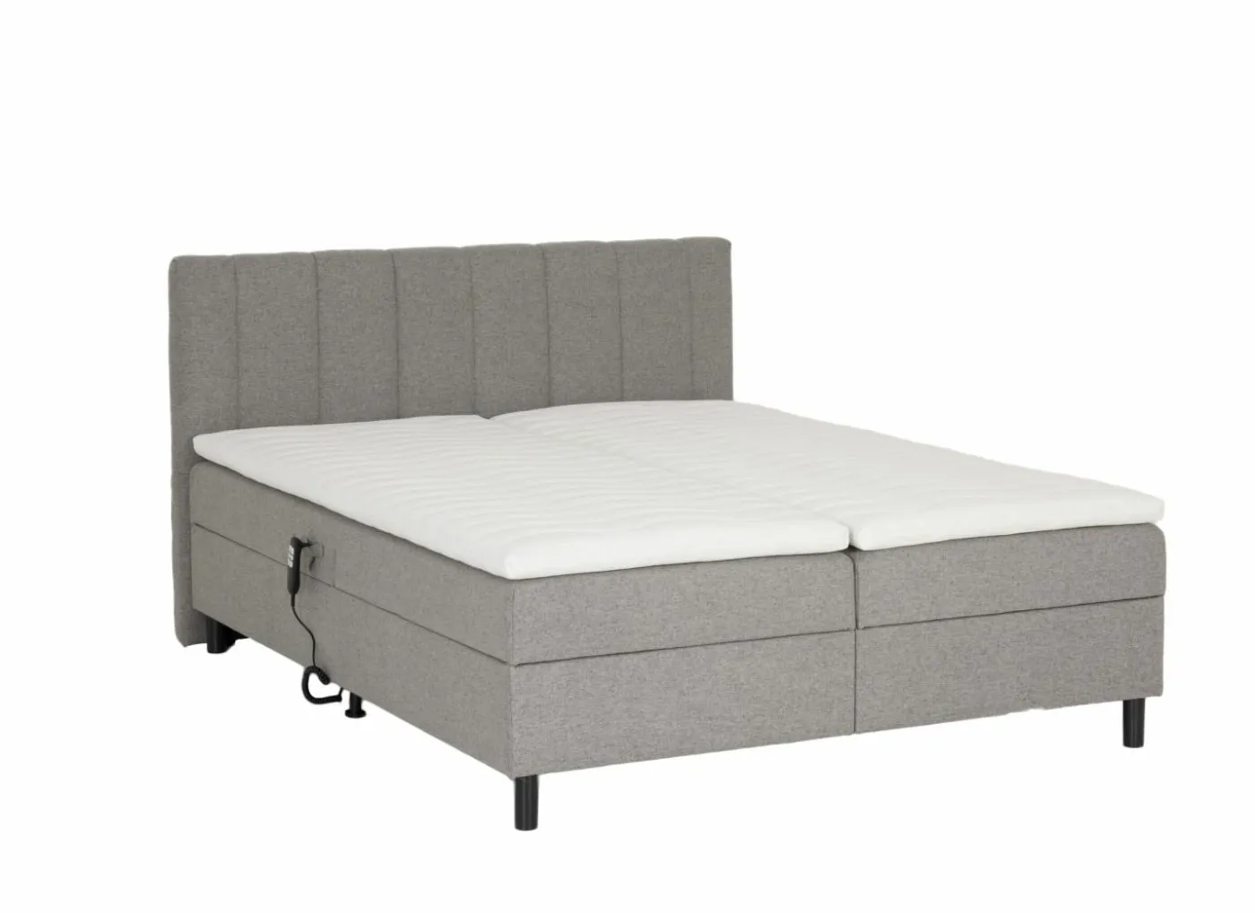 Bedbox Miralindo 180x200cm - stof - nordic ash elektrisch