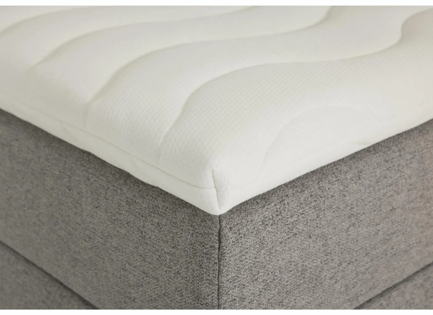 Bedbox Miralindo 180x200cm - stof - nordic ash elektrisch