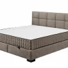 Bedbox Nagol A 180x200cm - stof - stone met opbergruimte