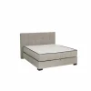 Bedbox Nagol A 140x200cm - stof - zilver met opbergruimte