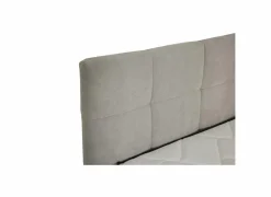 Bedbox Nagol A 140x200cm - stof - zilver met opbergruimte