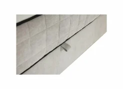 Bedbox Nagol A 140x200cm - stof - zilver met opbergruimte