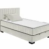 Bedbox Nagol C 120x200cm - stof - sand met opbergruimte