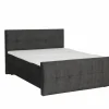 Bedbox Valetta 160x200cm - stof - espresso met opbergruimte