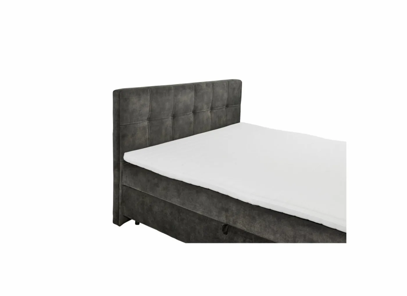 Bedbox Valetta 160x200cm - stof - espresso met opbergruimte