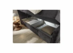Bedbox Valetta 180x200cm - stof - espresso met opbergruimte