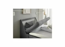 Bedbox 120x200cm - stof - antraciet met opbergruimte