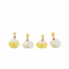 Beeldje Kip Bee Happy/Honing H12cm - keramiek - wit/geel