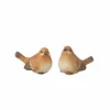 Beeldje Vogel H7,5cm - porselein - bruin
