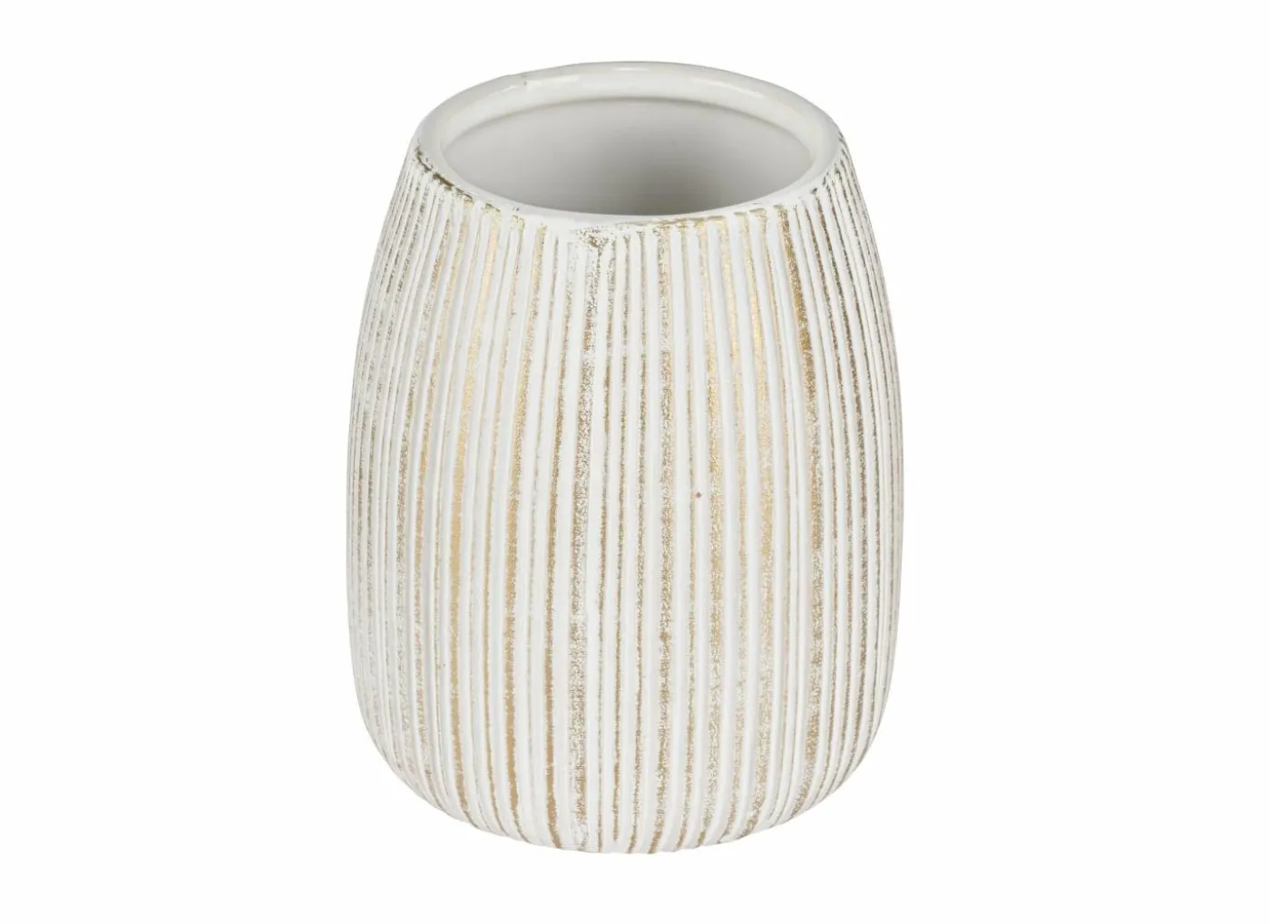 Beker Pascoli Ø9cm - keramiek - wit & goud