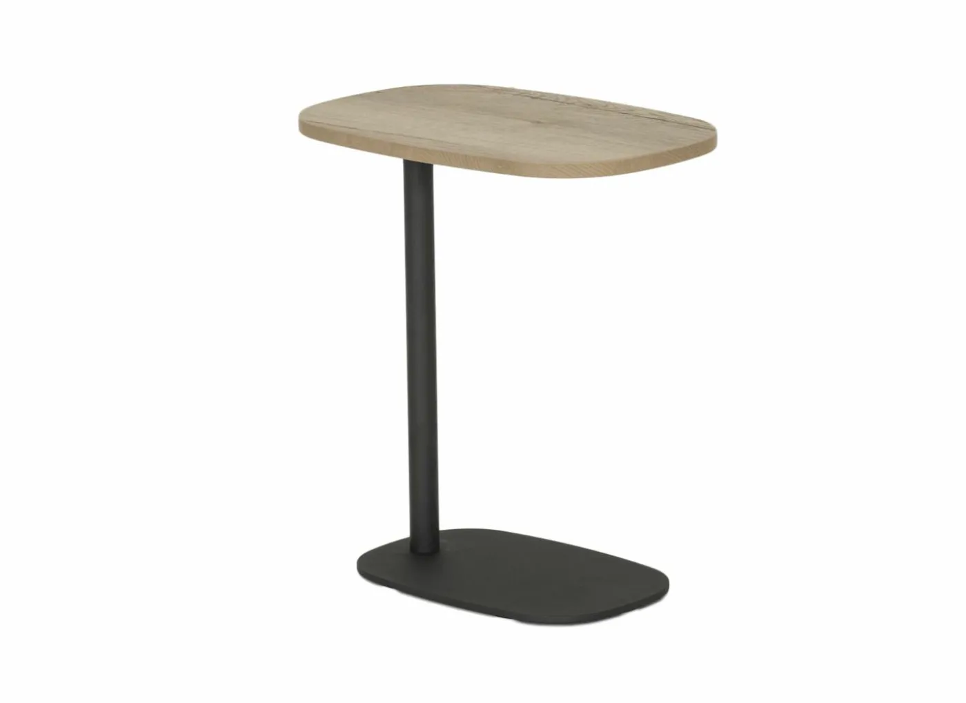 Bijzettafel Cup 50x33cm - melamine - antraciet & naturel
