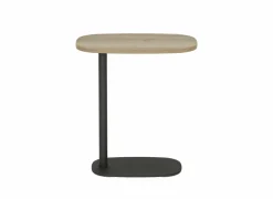 Bijzettafel Cup 50x33cm - melamine - antraciet & naturel