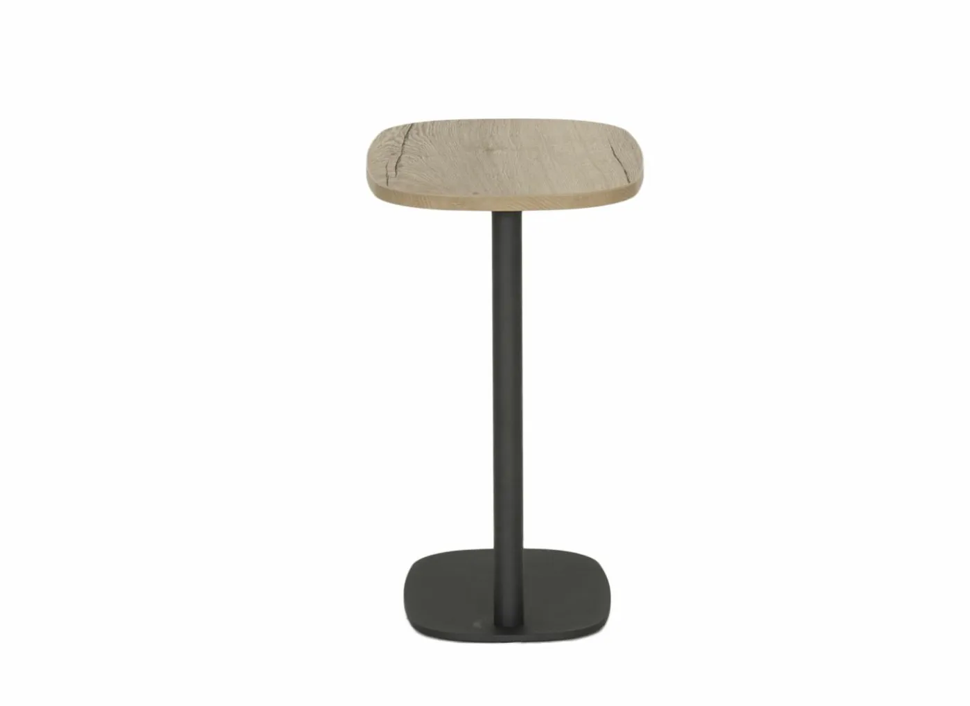 Bijzettafel Cup 50x33cm - melamine - antraciet & naturel