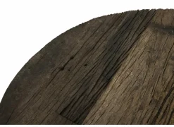 Bijzettafel Elunar Ø70cm - acacia massief - naturel - set van 3