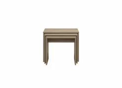 Bijzettafel Izuma 55x40cm - melamine - bruin - set van 3