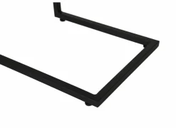 Bijzettafel Lucifer 40x33,3cm - eik massief - zwart