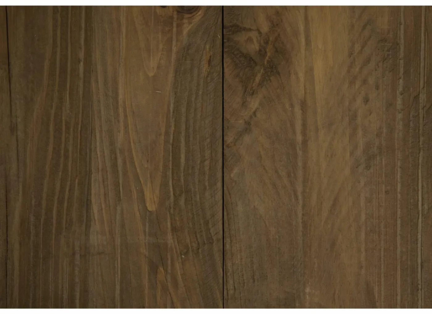 Bijzettafel Navarino Ø45cm - gerecycleerd den massief & ijzer - naturel/zwart
