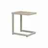 Bijzettafel Nirvana 40x32x45cm - aluminium/polywood - greige