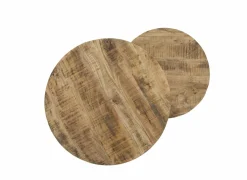 Bijzettafel Scrooge 75x75cm - metaal - naturel