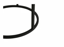 Bijzettafel SL2303 Ø76xH45,5cm/Ø56xH38,5cm - decor & metaal - tropix set van 2