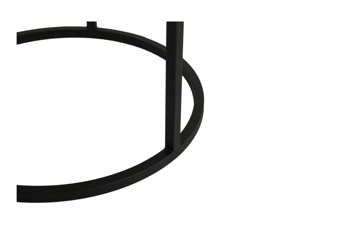 Bijzettafel SL2303 Ø76xH45,5cm/Ø56xH38,5cm - decor & metaal - tropix set van 2