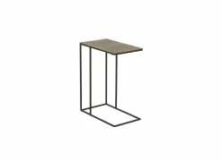 Bijzettafel Snowdon 48x28cm - aluminium - antique brass