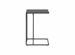 Bijzettafel 43x35cm - melamine - zwart marmer