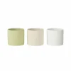Bloempot Aloha H12,5cm - terracotta - groen/créme/wit