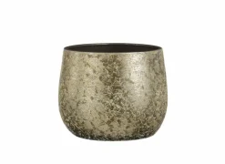 Bloempot Clemente H25,5cm - terracotta - champagne