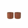 Bloempot Gen H12,6cm - keramiek - bruin